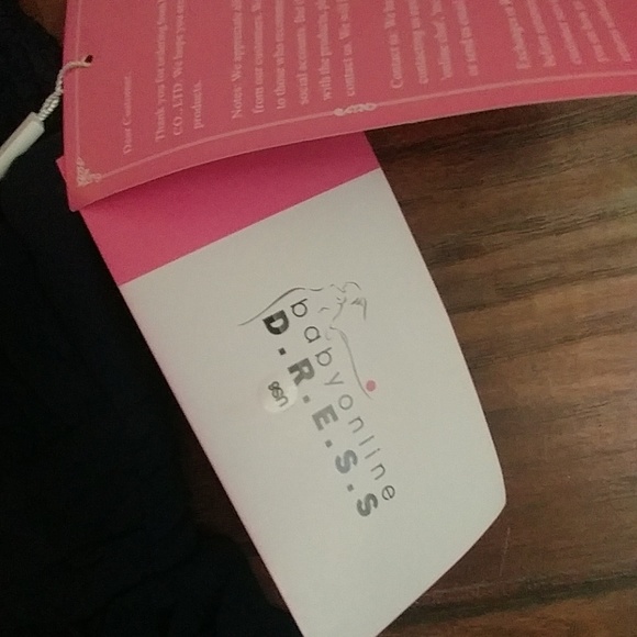 Prom dress size medium navy blue brand new with ta - Picture 3 of 4